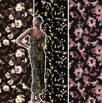 Nocturnal Flower Syksy Winter Grace Musta Alkuperäinen muotoilu